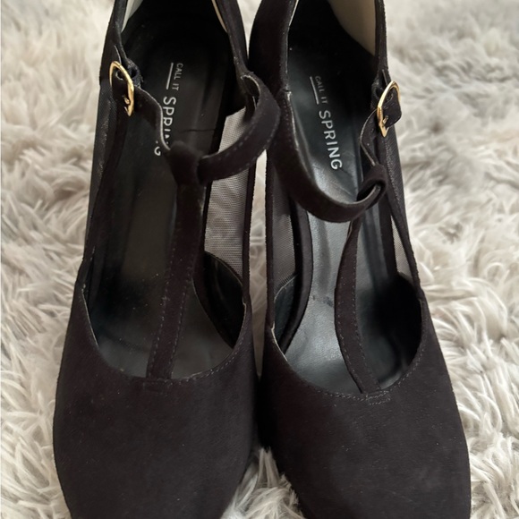 Call It Spring Black and Gold Stiletto Heels - Picture 7 of 7